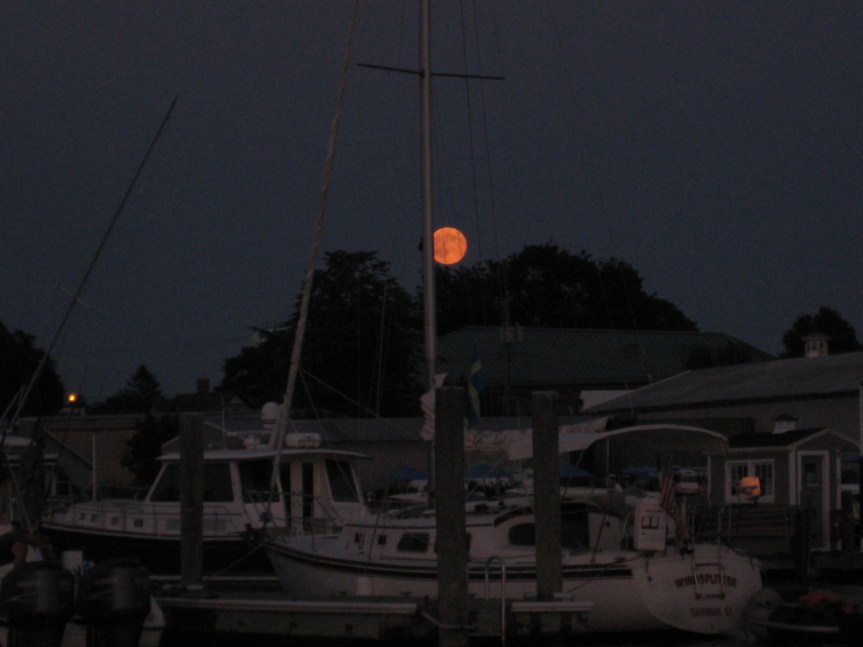 Full moon, Stonington, CT