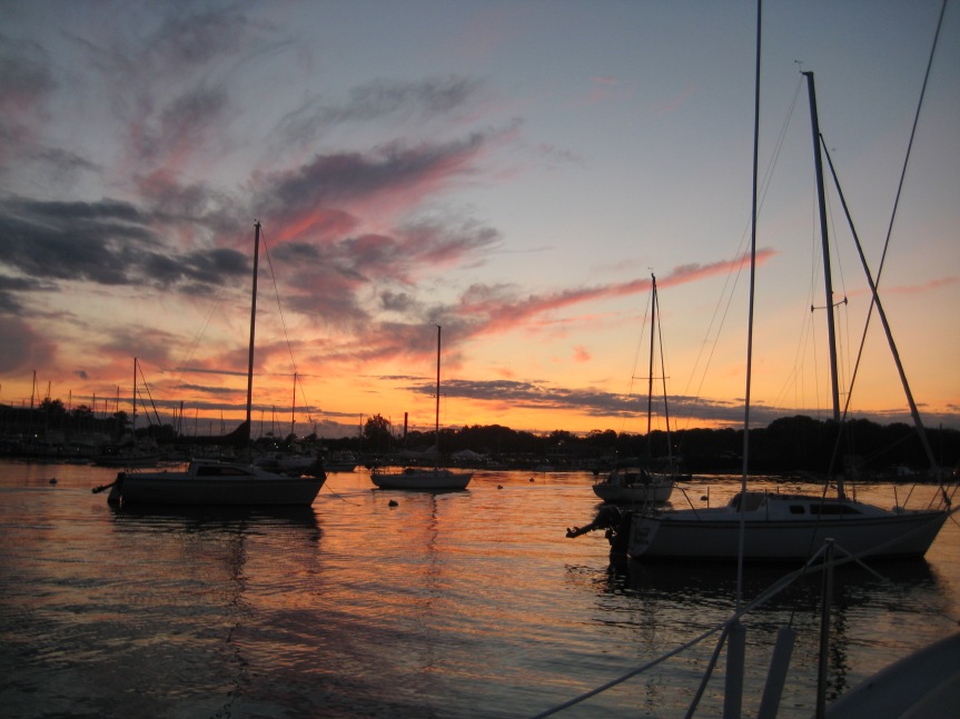 Sunset at Pine Island Marina.