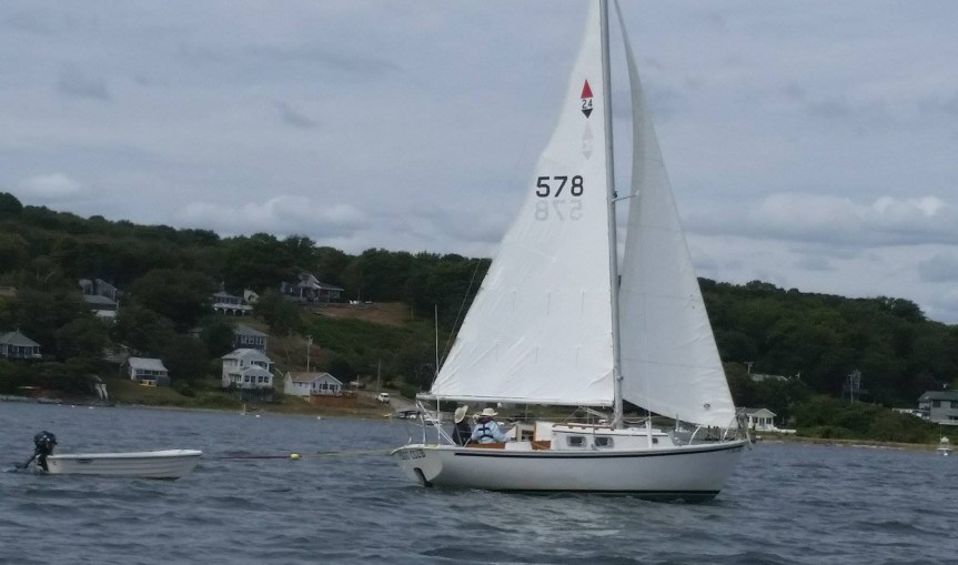 Jeannette captured Pegu Club under sail.