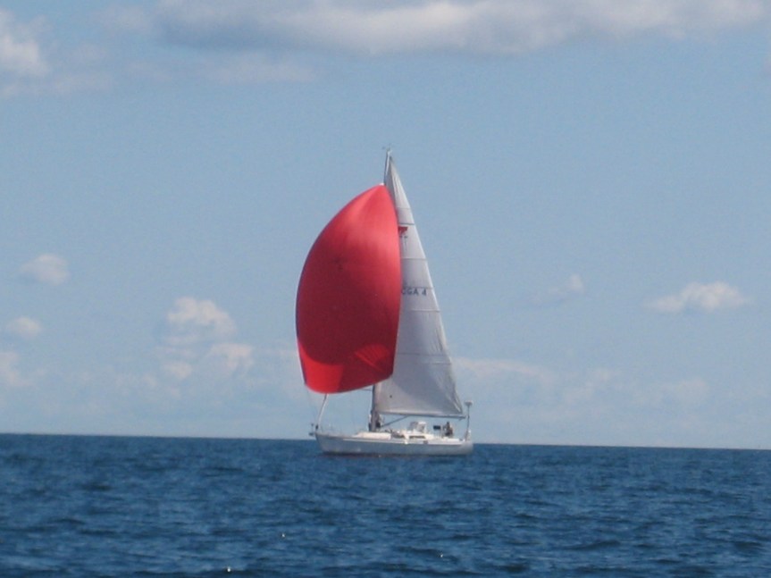 Nice, manageable wind and calm seas.