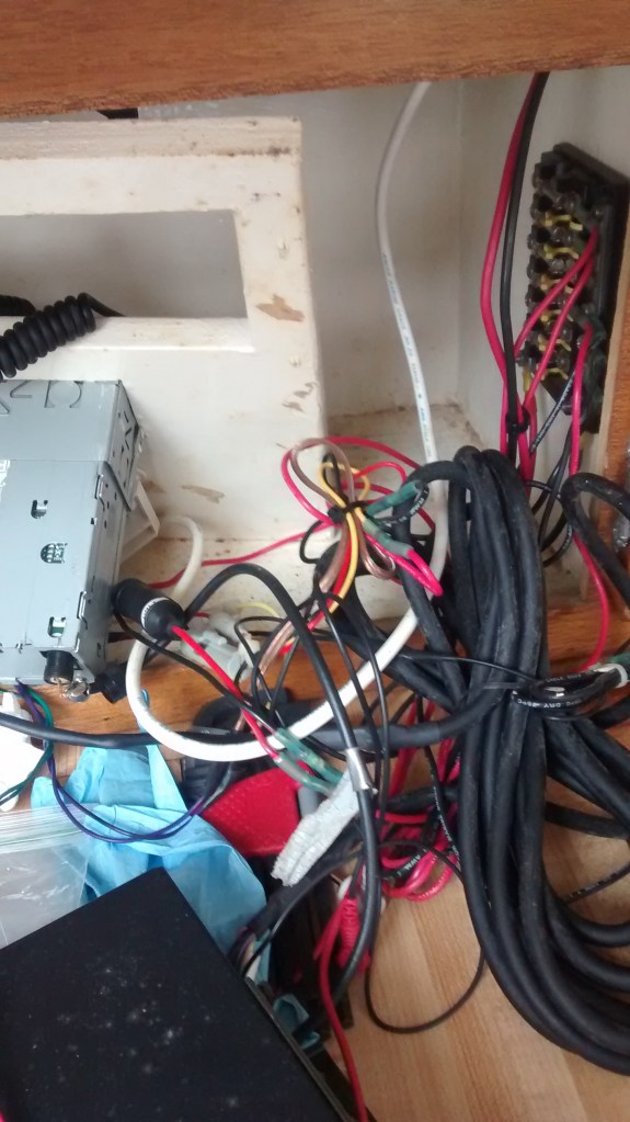 One the electronics were out, I still needed to remove get rid of the wiring.