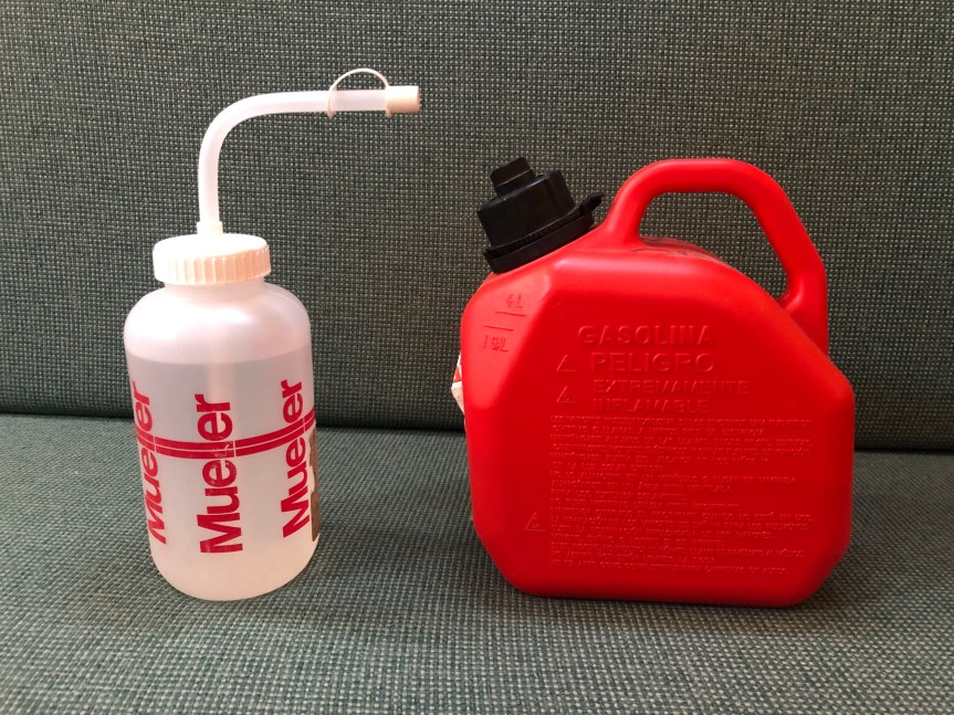 An old workhorse – our Origo alcohol&nbsp;stove.